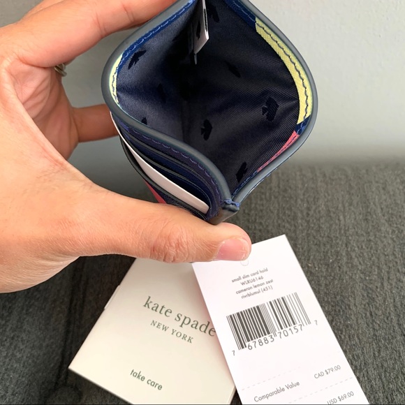 NWT Kate Spade leather multi color wallet - Picture 3 of 4